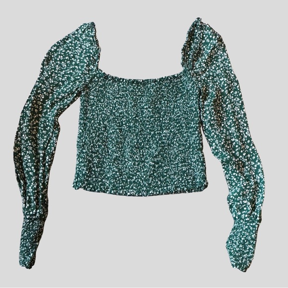 Reformation Pinto Smocked Floral Long Sleeve Top - Picture 2 of 7